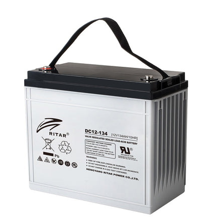 Ritar Agm Deep Cycle Batteri 12V 134Ah C10 +Venstre shown in product view