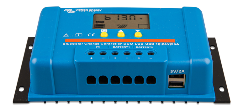 Victron Bluesolar Pwm Duo-Lcd&Usb 12/24V-20A label detail