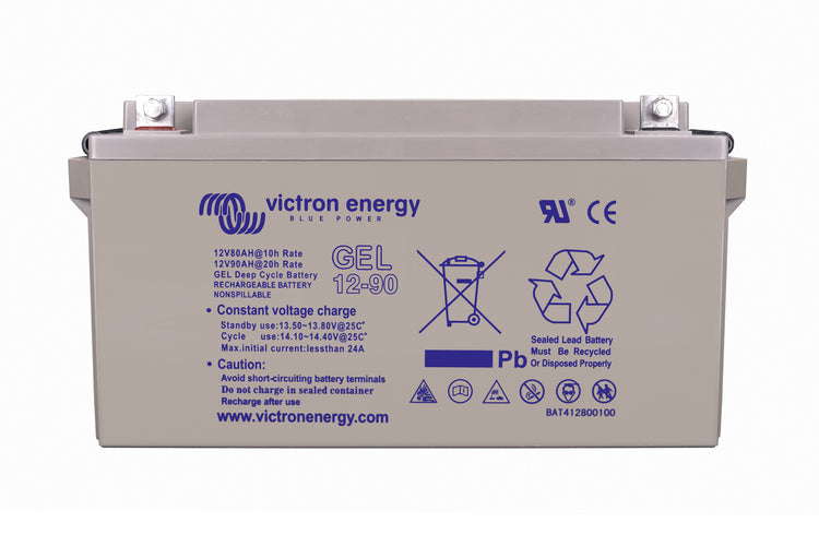 Victron Gel Deep Cycle Batteri 12V 90Ah shown in detail view