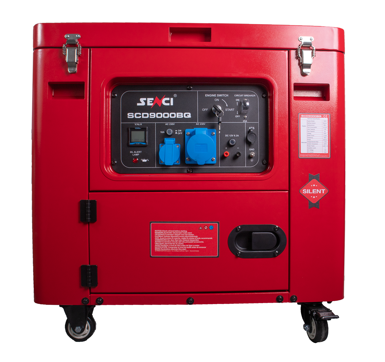 Senci Scd9000Bq Aggregat - Diesel - Max 6000W - Ats - Elektrisk Start - inkl. klargjøring shown in product view image 2