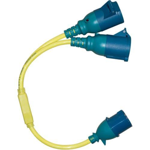 Splitter Cord 16A/250V Cee/2Xcee shown in product view
