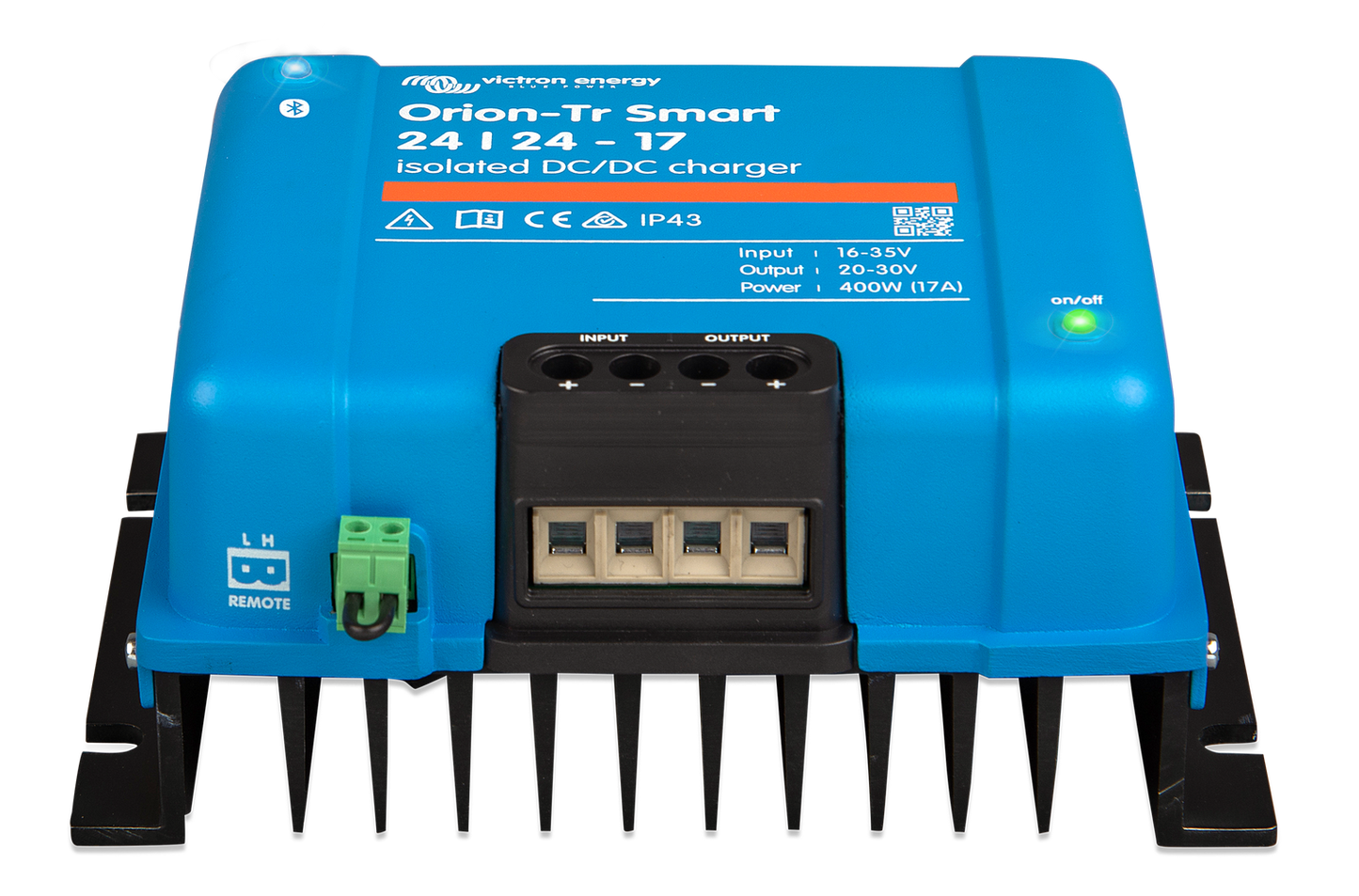 Victron Orion Tr Smart Dc-Dc Lader 24>24V 17A (Galvanisk Isolert) shown in angle view