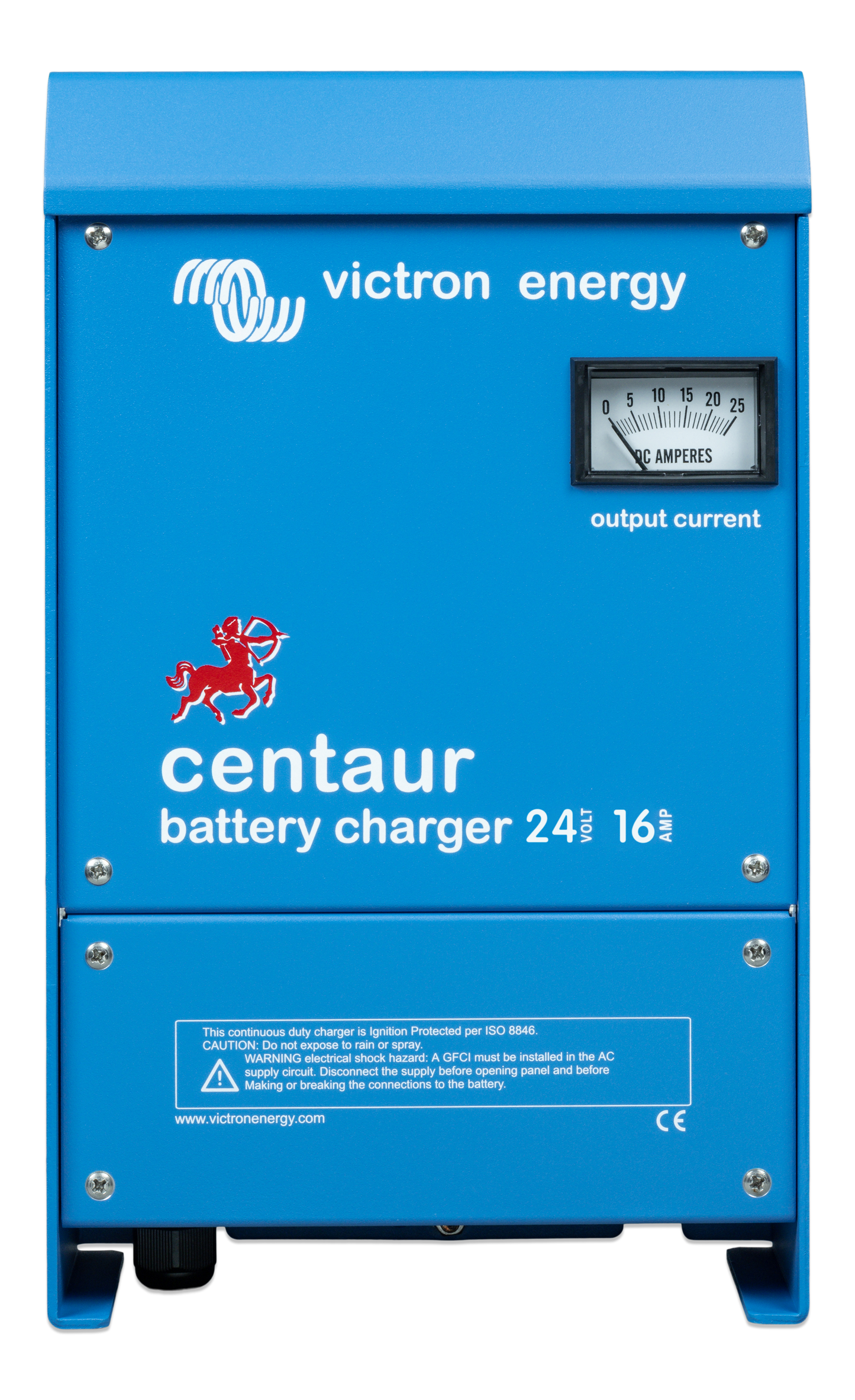Victron Centaur Batterilader 24V 16A 3-Kanaler shown in product view