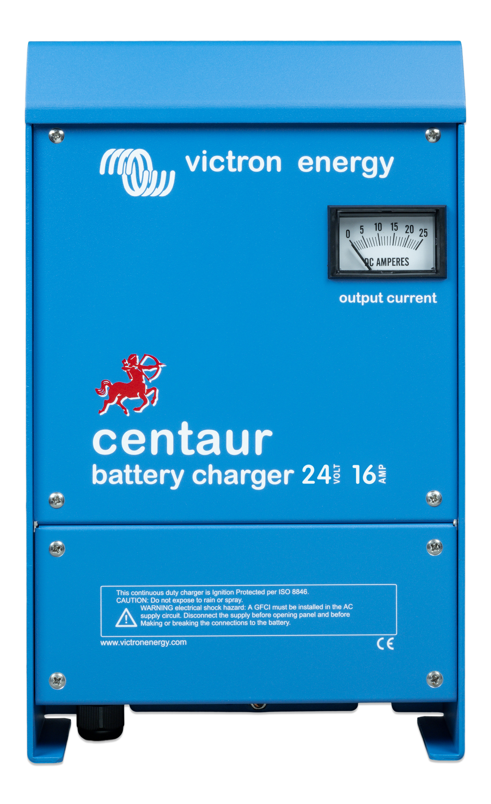 Victron Centaur Batterilader 24V 16A 3-Kanaler shown in product view