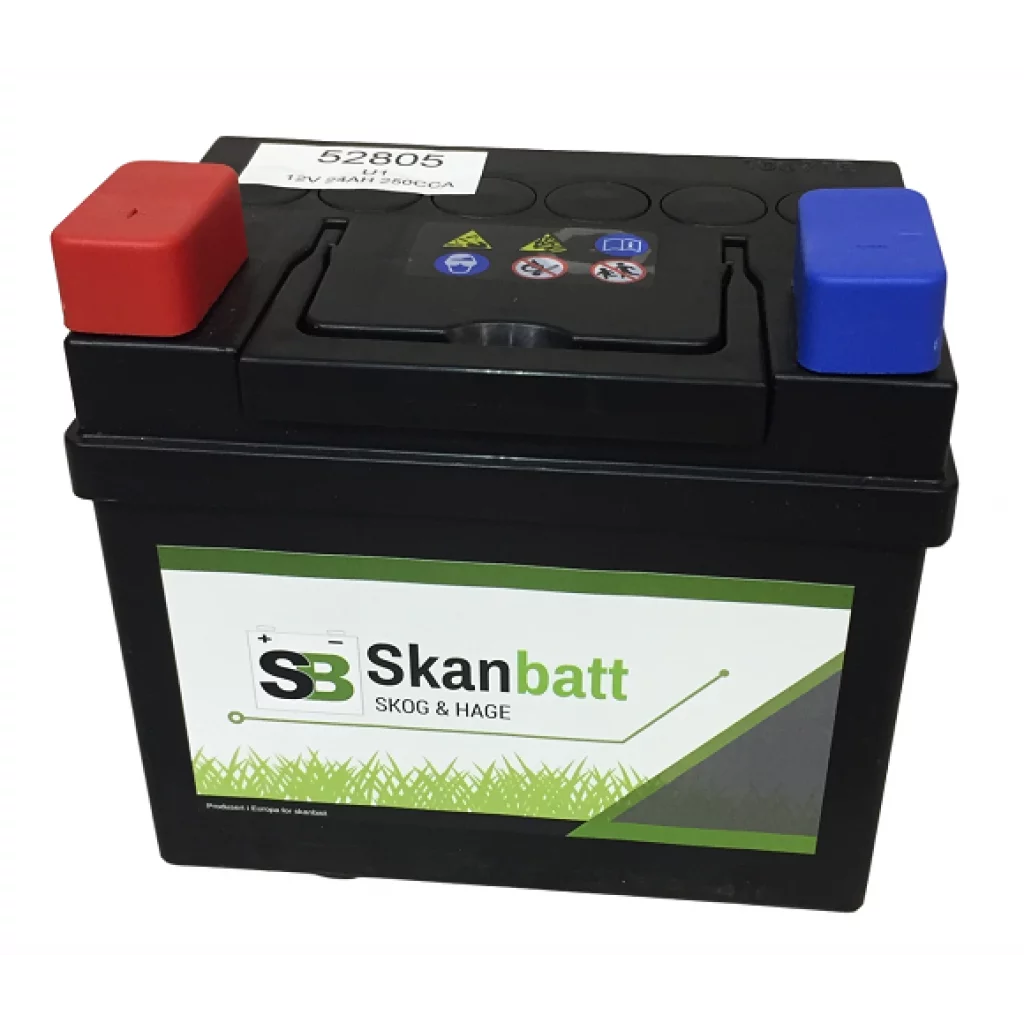 SKANBATT Plenklipper Batteri 12V 28AH 240CCA (186x130x171mm) +venstre