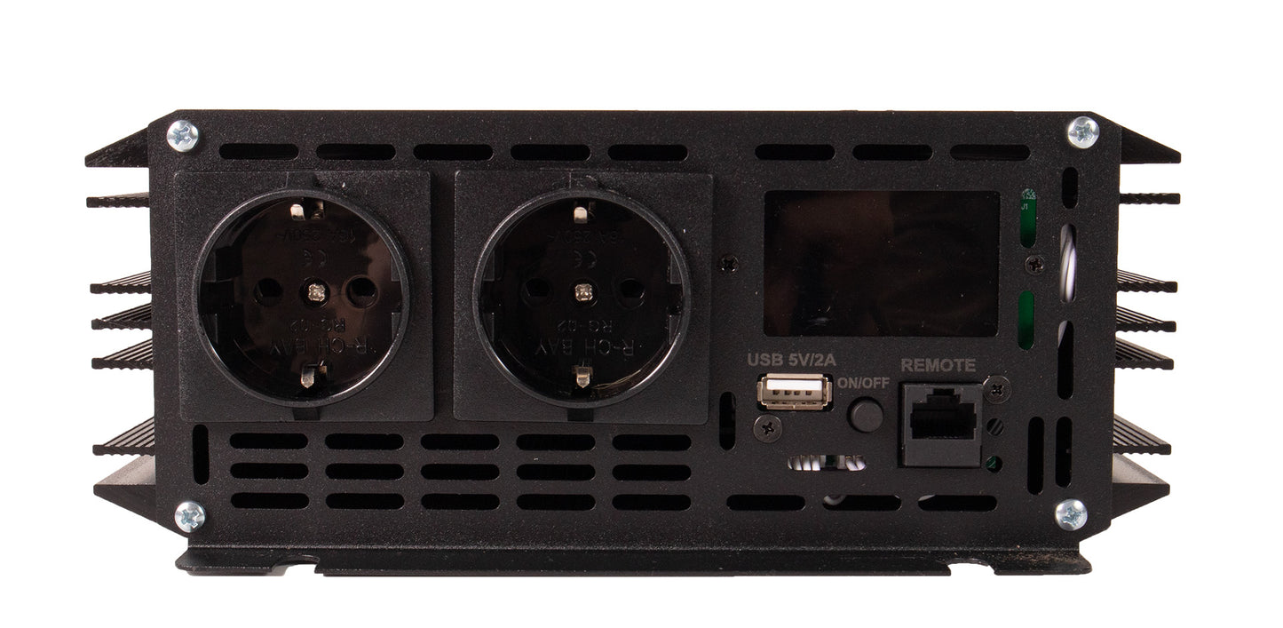 Skanbatt Inverter 24V 2000W (4000W) Ren Sinus M/Trådløs Fjernkontroll shown in product view image 2