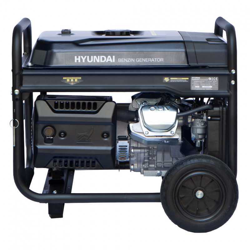 Hyundai Hy10100Lek-T Proff Strømaggregat 8000W - 400V & 230V 1-Fas - Elektrisk Start - Bensin - inkl. k shown in prod image 3