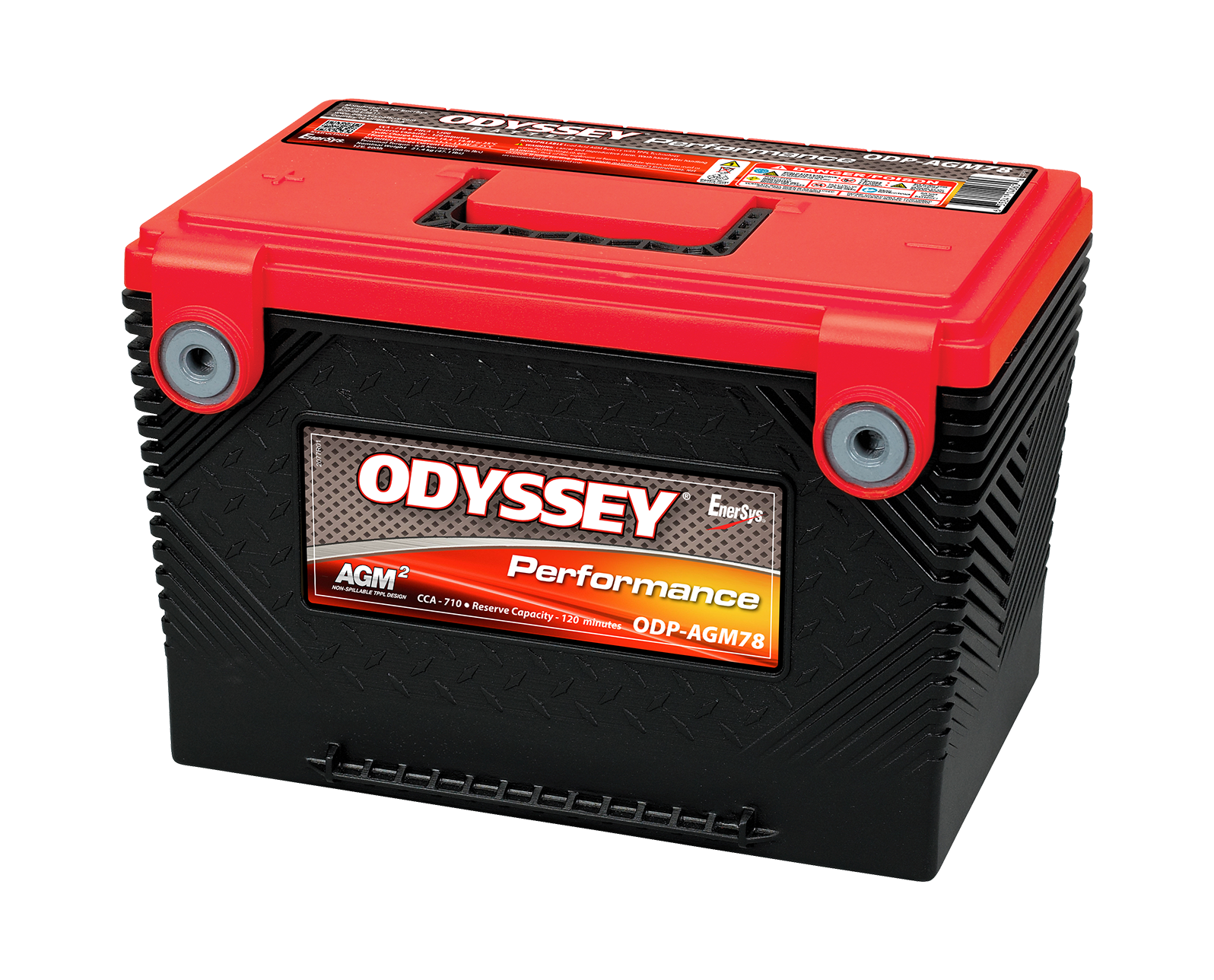 Odyssey Odp-Agm78 Agm Batteri 12V 61Ah 792Cca +Sidepol Venstre shown in product view