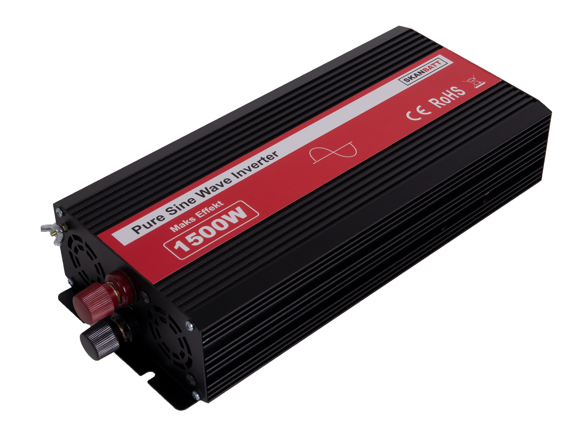 Skanbatt Inverter 12V 1500W Ren Sinus M/Kablet Fjernkontroll shown in product view