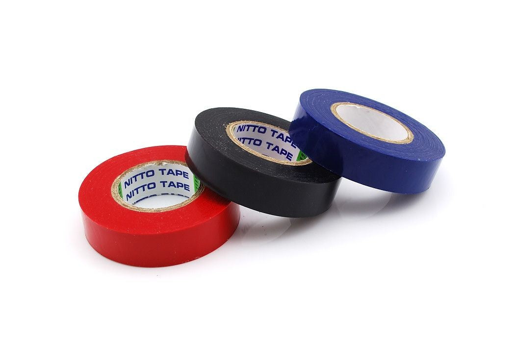 Pvc-Tape 15Mm X 10M Blå / Rød / Svart - 3Pk shown in product view
