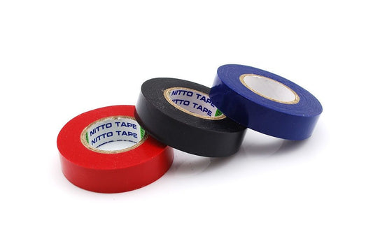 Pvc-Tape 15Mm X 10M Blå / Rød / Svart - 3Pk shown in product view