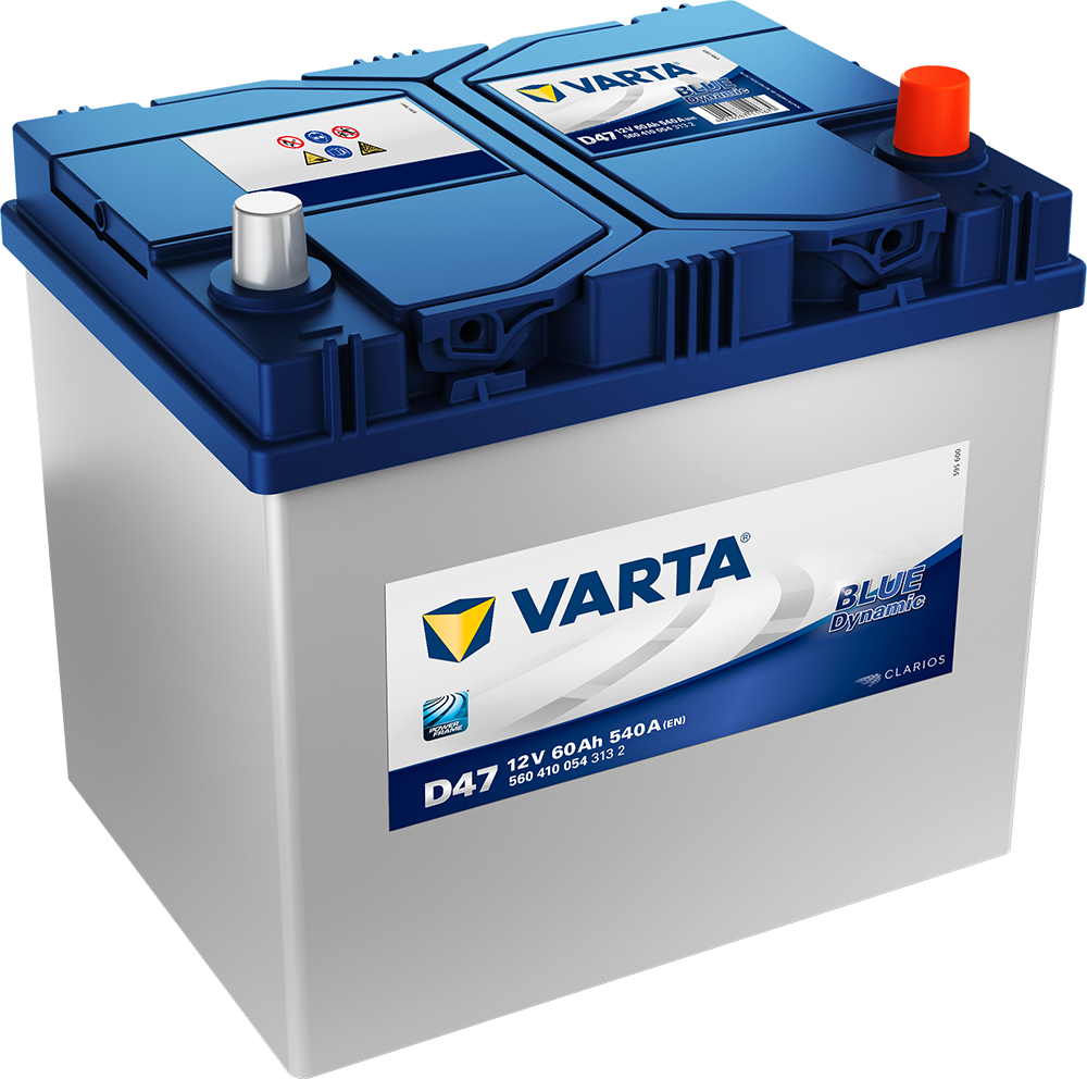 Varta Blue Dynamic Batteri 12V 60Ah 540Cca +Høyre D47 shown in product view