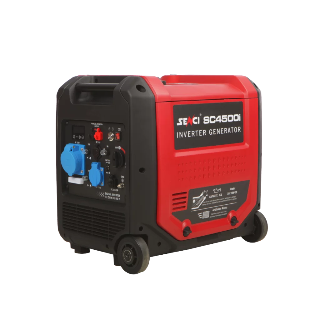 SENCI SC4500i Inverter Aggregat - Bensin - Max 4500W - ATS / Relestyring - Elektrisk start