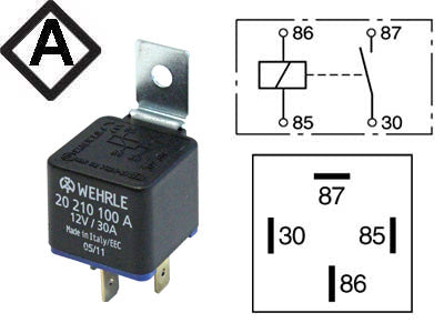 Rele No Wehrle 30A shown in product view