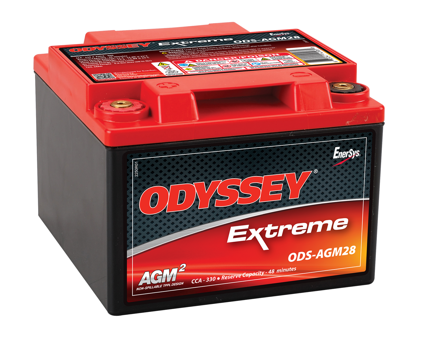 Odyssey Pc925L Agm Batteri 12V 28Ah 330Cca +Venstre shown in product view