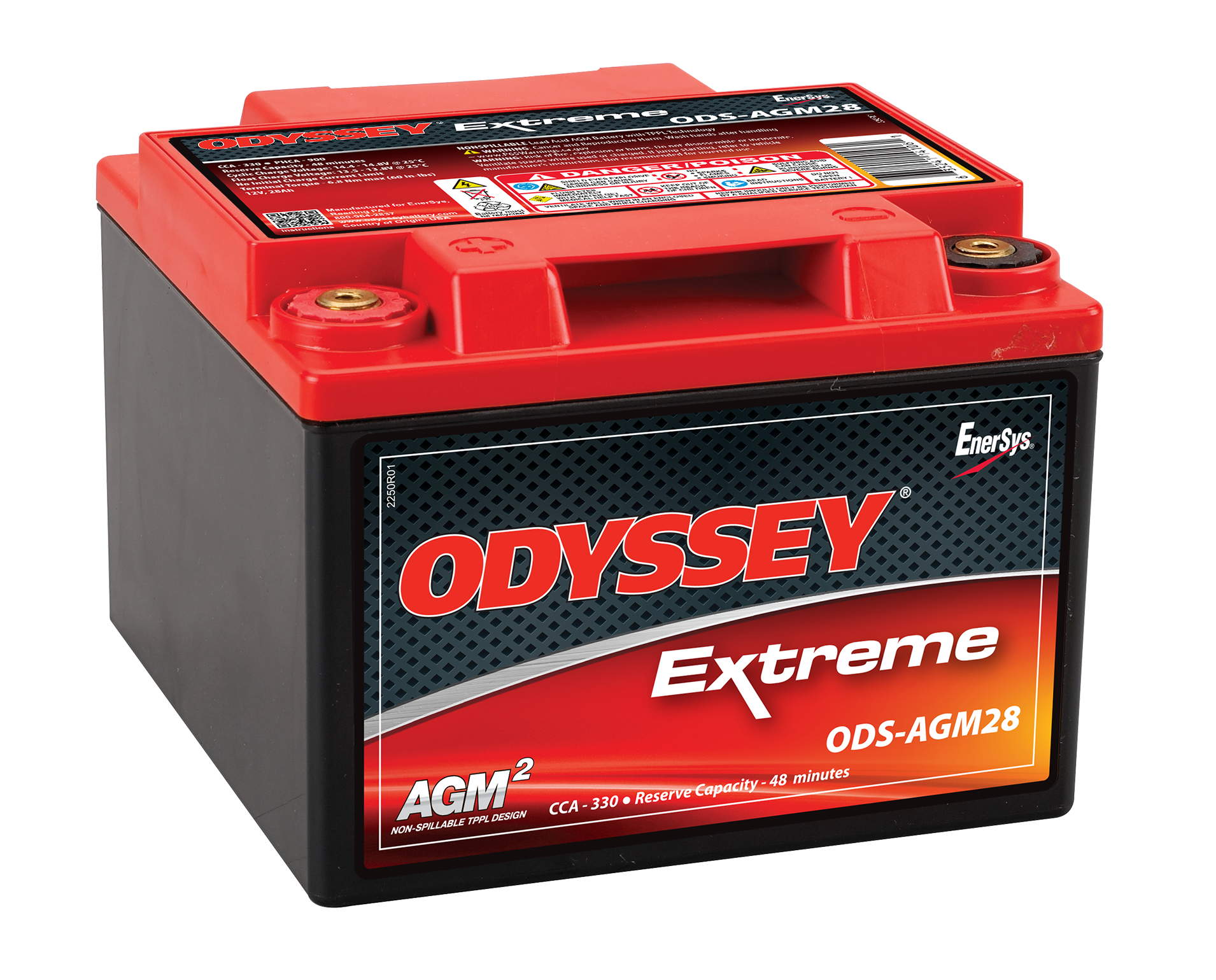 Odyssey Pc925L Agm Batteri 12V 28Ah 330Cca +Venstre shown in product view