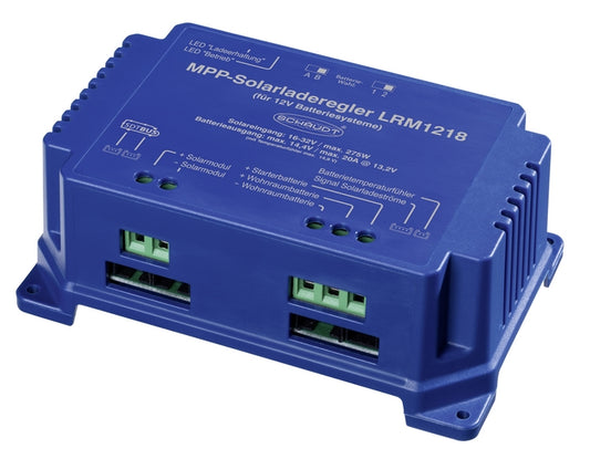 Schaudt Solcelleregulator Lrm1218B 20A 275W shown in product view