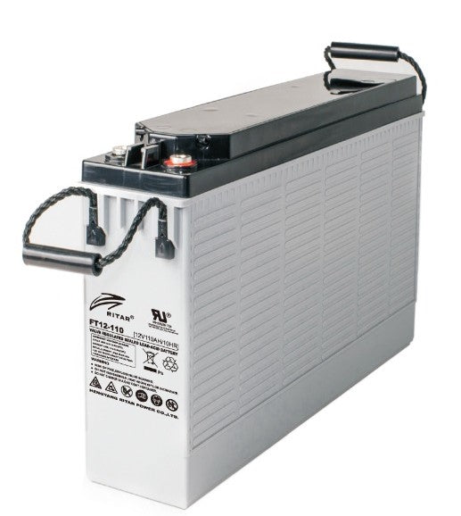 Ritar Agm Batteri 12V 110Ah - Frontterminaler shown in product view