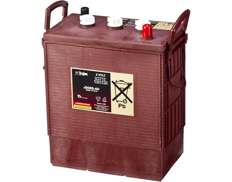 Trojan Deep Cycle Traksjonsbatteri 6V 315Ah +Diagonalt shown in product view