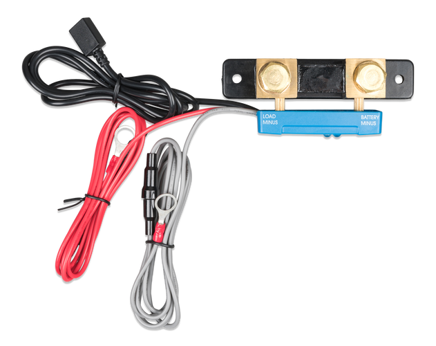 Victron Smartshunt Ip65 500A/50Mv Batterimonitor M/Bluetooth shown in angle view