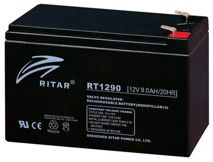 Ritar Agm Batteri 12V 9Ah F1 shown in product view