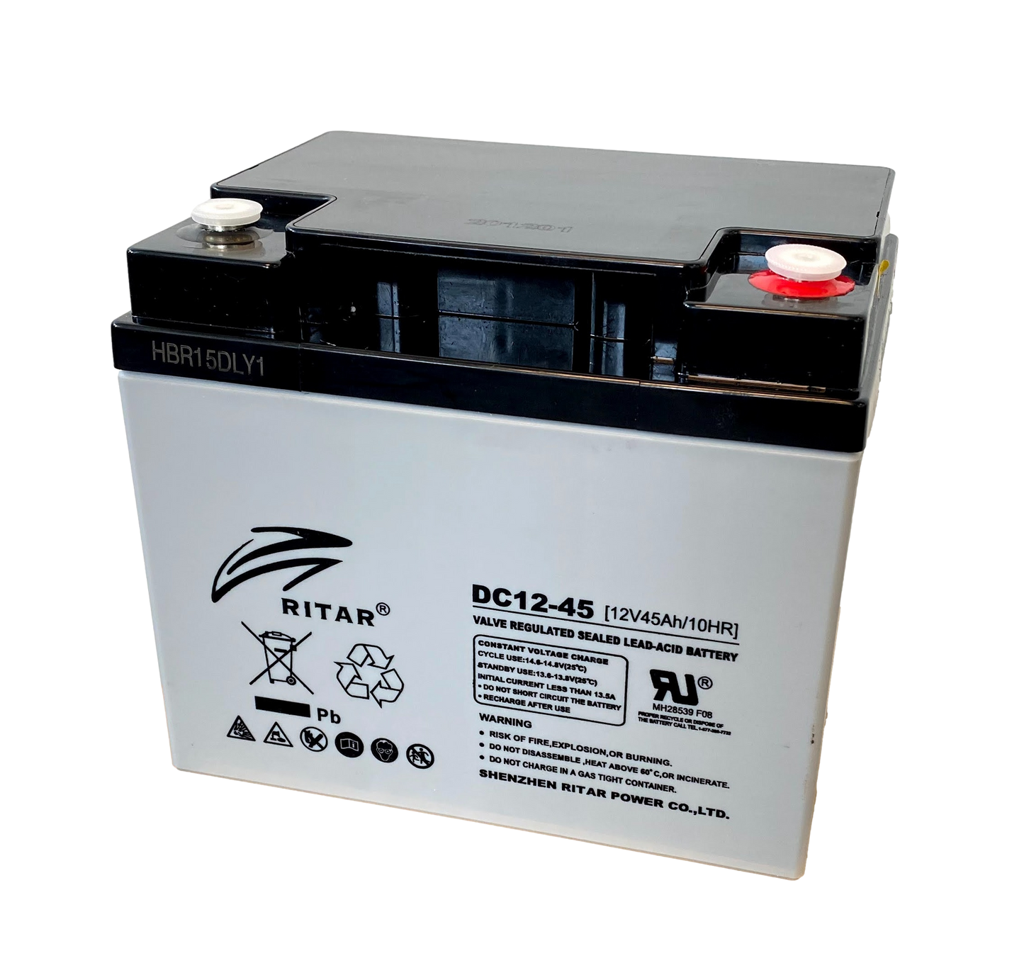 Ritar Agm Deep Cycle Batteri 12V 45Ah +Høyre shown in product view