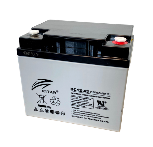 Ritar Agm Deep Cycle Batteri 12V 45Ah +Høyre shown in product view