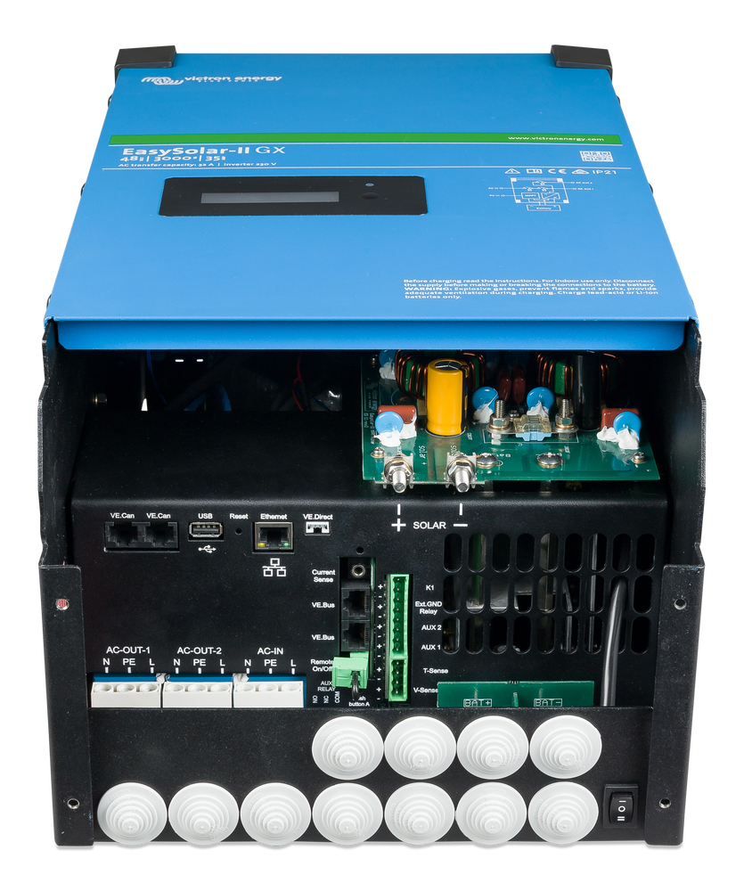 Victron Easysolar-Ii Gx 48/3000/35-32 Mppt 250/70 shown in detail view