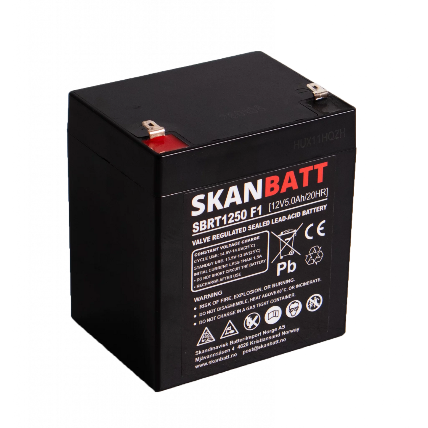 RITAR AGM Batteri 12V 5AH (90x70x101mm) F1