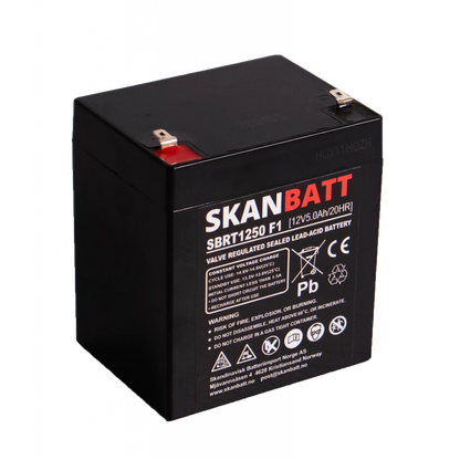 RITAR AGM Batteri 12V 5AH (90x70x101mm) F1