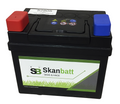 SKANBATT Gräsklipparbatteri 12V 28AH 240CCA (186x130x171mm) +vänster
