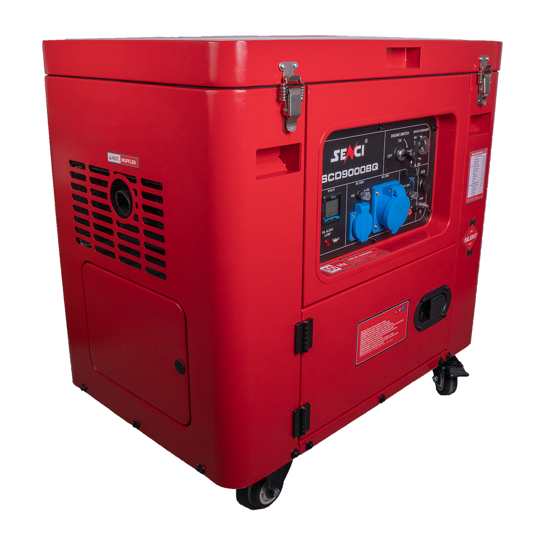 Senci Scd9000Bq Aggregat - Diesel - Max 6000W - Ats - Elektrisk Start - inkl. klargjøring shown in angle view