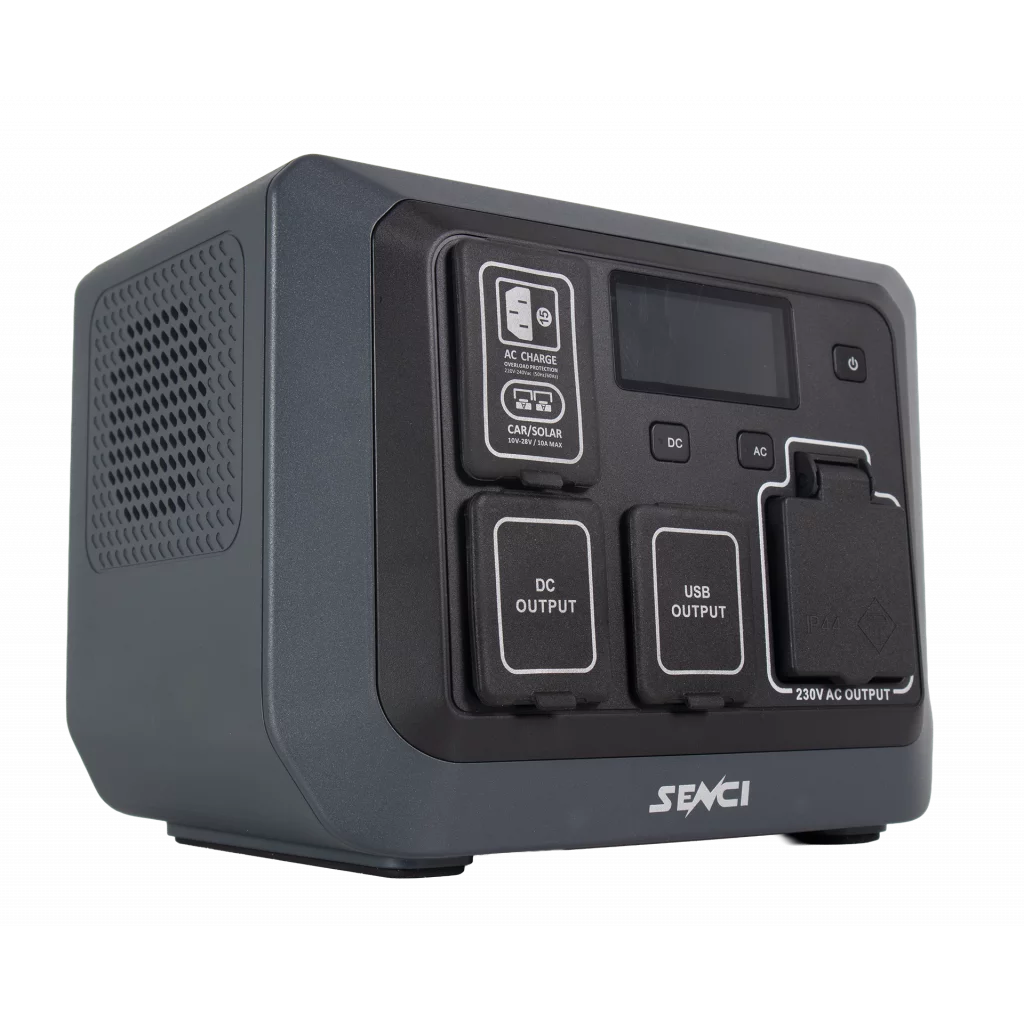 SENCI Lithium LPS 512Wh Power Station med 600W (1200W) sinus inverter