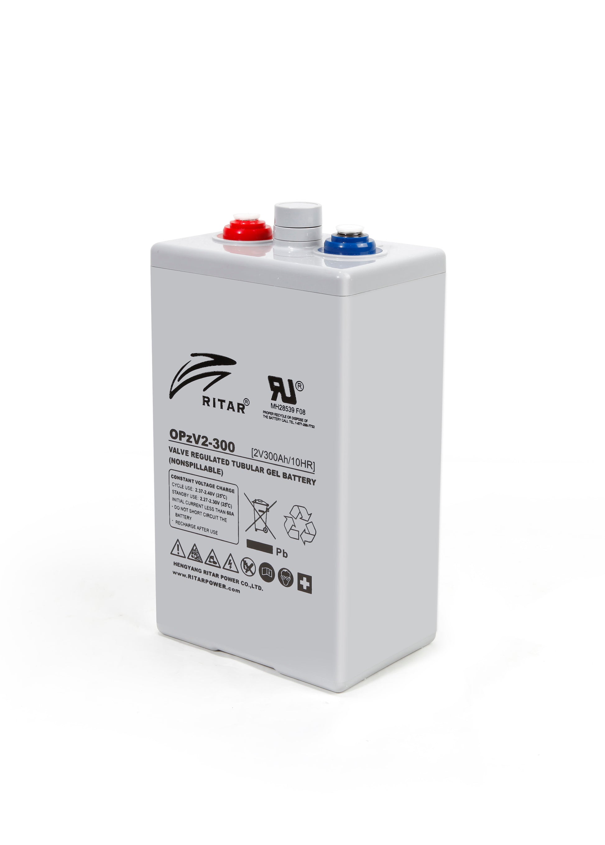 Ritar Opzv Serien Gel Batteri 2V 300Ah shown in product view