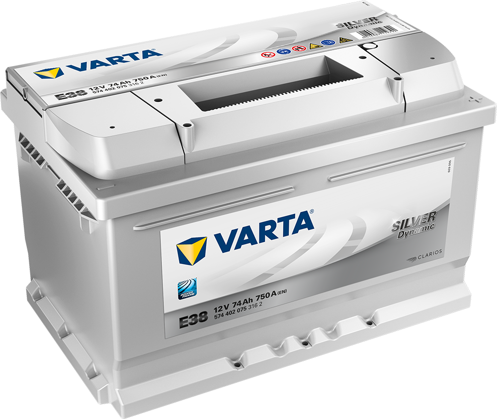 Varta Silver Dynamic Batteri 12V 74Ah 750Cca +Høyre E38 shown in product view