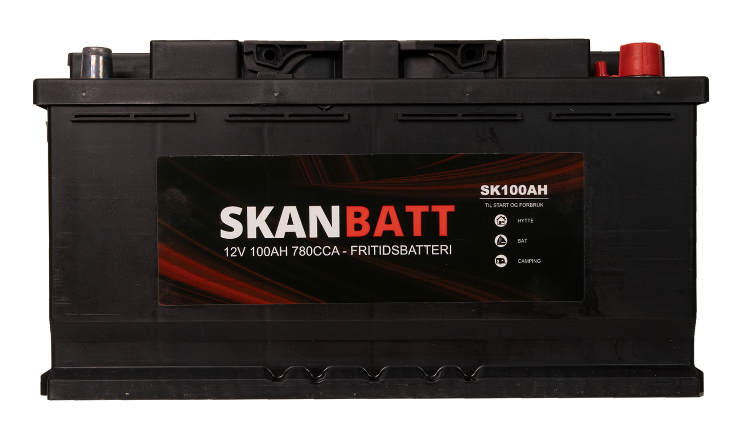 Skanbatt Fritidsbatteri 12V 100Ah 780Cca +Høyre shown in product view image 6