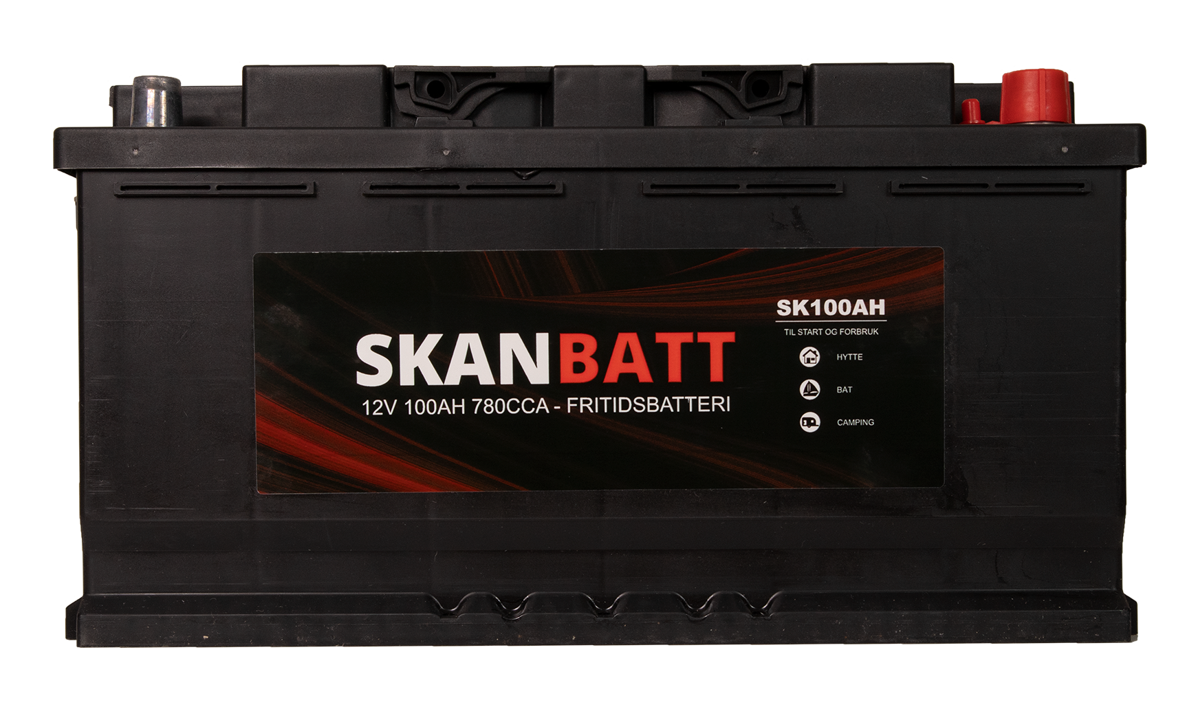 Skanbatt Fritidsbatteri 12V 100Ah 780Cca +Høyre shown in product view image 6