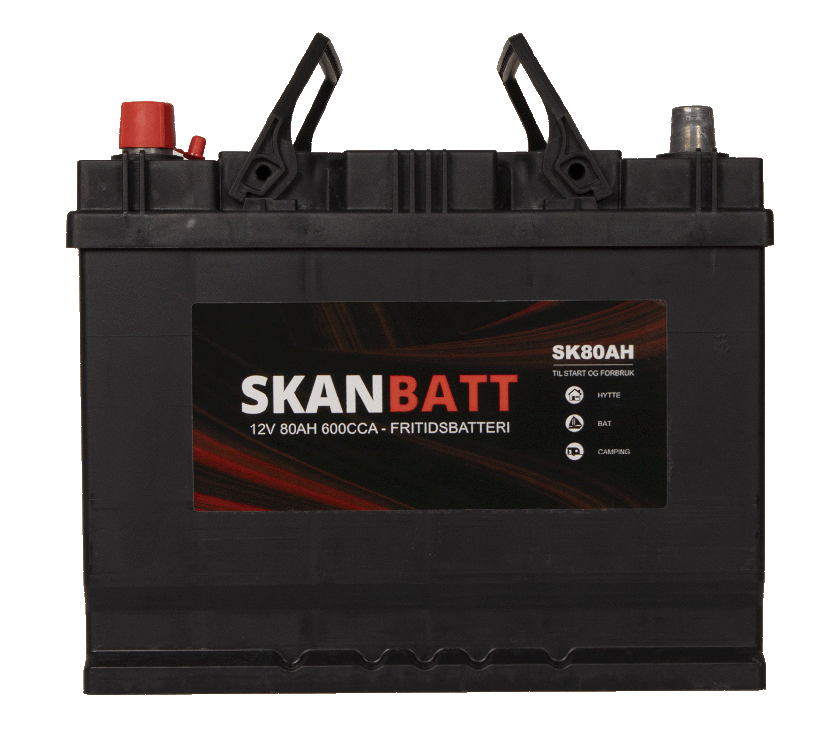 Skanbatt Fritidsbatteri 12V 80Ah 600Cca +Venstre shown in product view image 5