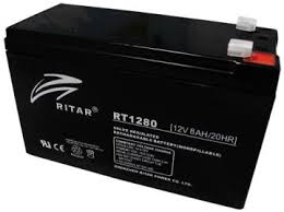 Ritar Agm Batteri 12V 8Ah F1 shown in product view