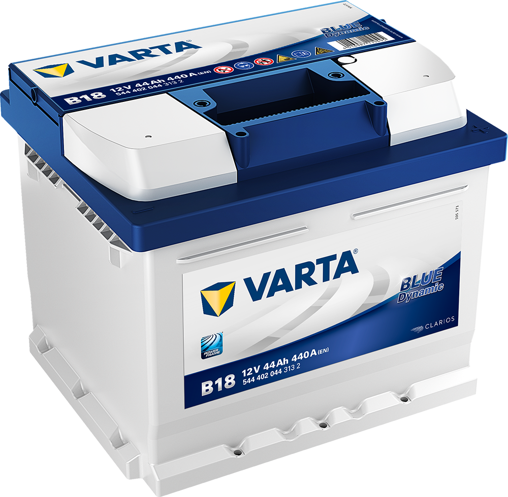 Varta Blue Dynamic Batteri 12V 44Ah 440Cca +Høyre B18 shown in product view
