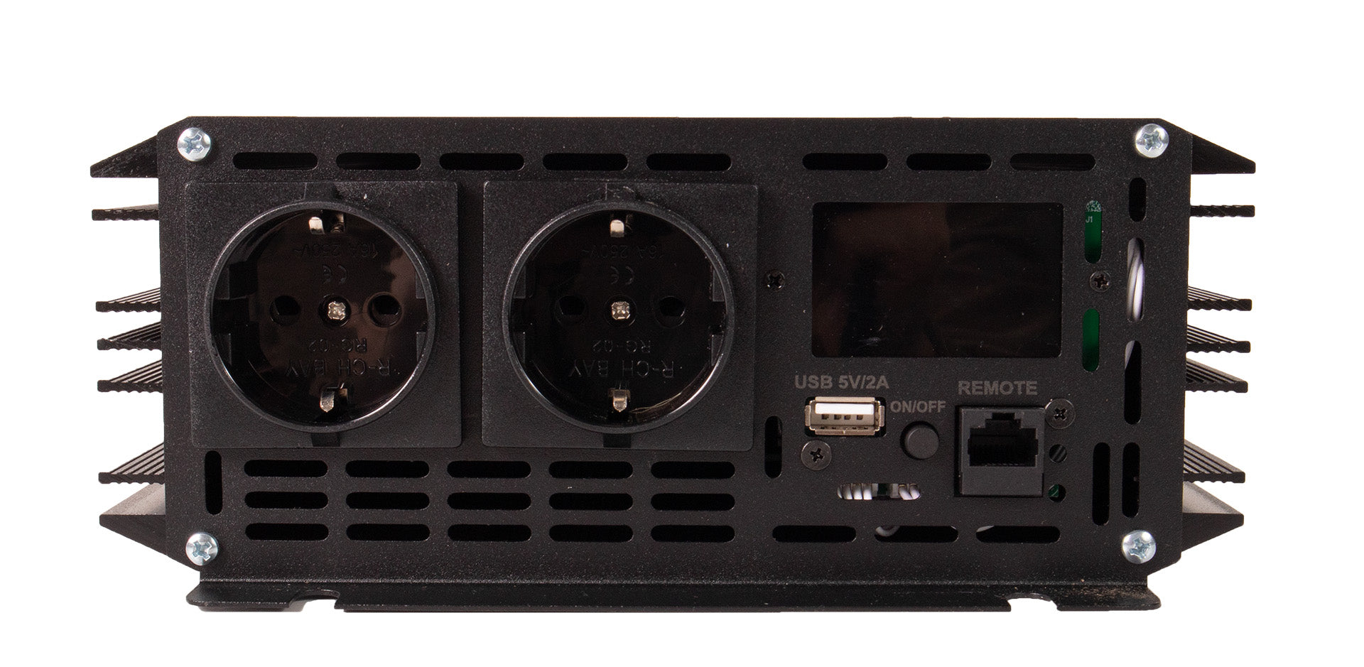 Skanbatt Inverter 12V 2000W Ren Sinus M/Trådløs Fjernkontroll label detail