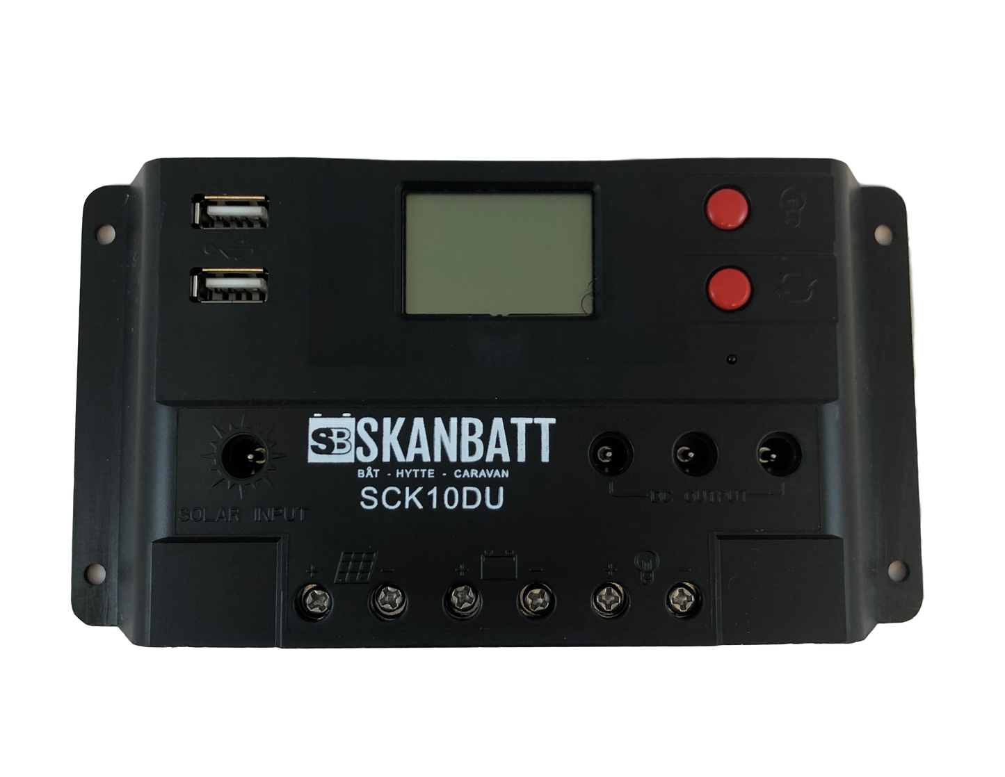 Skanbatt Solcelleregulator Pwm 12/24V 10A (Sck10Du) shown in product view