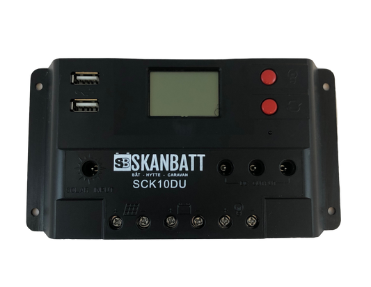 Skanbatt Solcelleregulator Pwm 12/24V 10A (Sck10Du) shown in product view