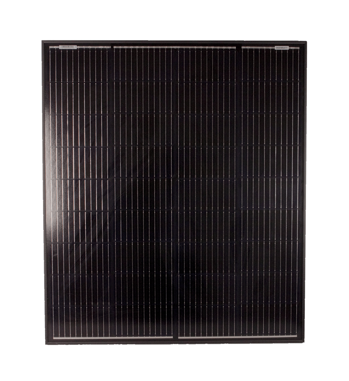 SKANBATT Solcellepanel Mono 130W Sort - 885x765x30mm