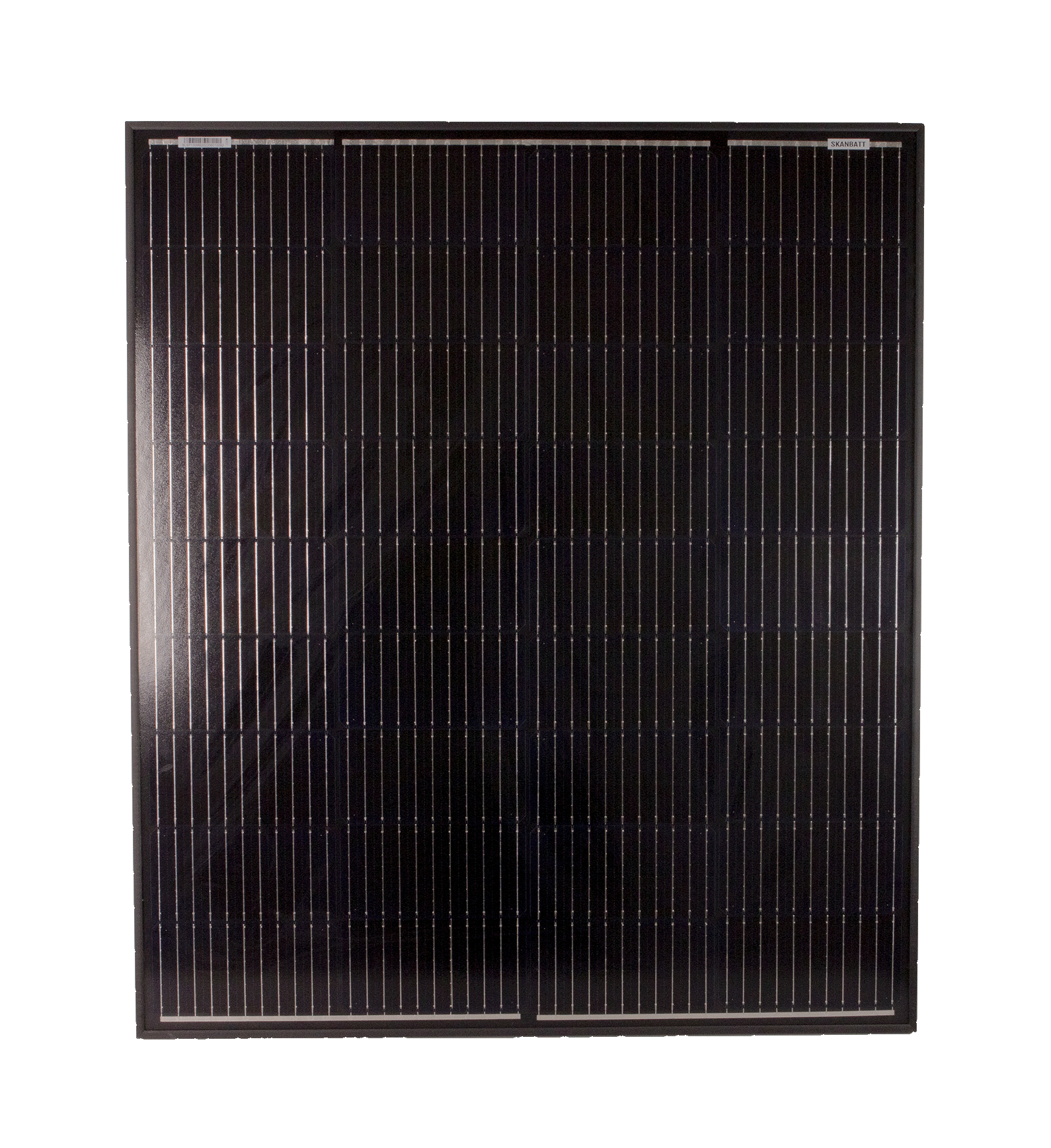 SKANBATT Solcellepanel Mono 130W Sort - 885x765x30mm