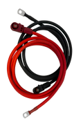 Skanbatt Kabelset 3U Rackbatteri (Röd och Svart) - 25mm2 / 8mm - 2 meter