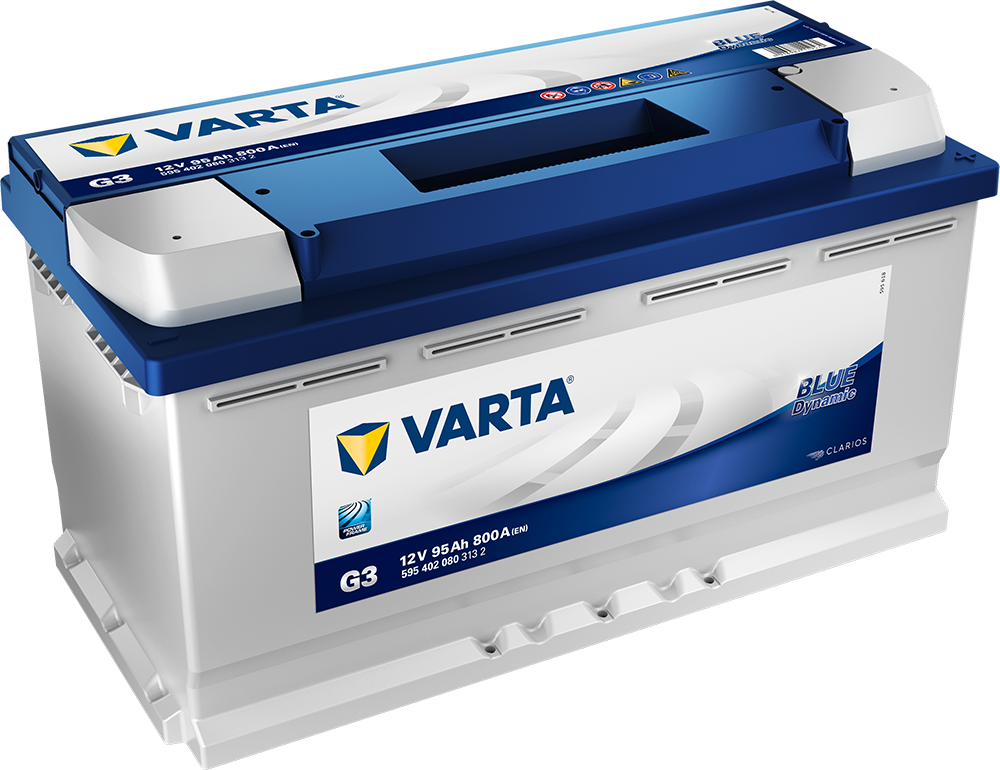 Varta Blue Dynamic Batteri 12V 95Ah 800Cca +Høyre G3 shown in product view