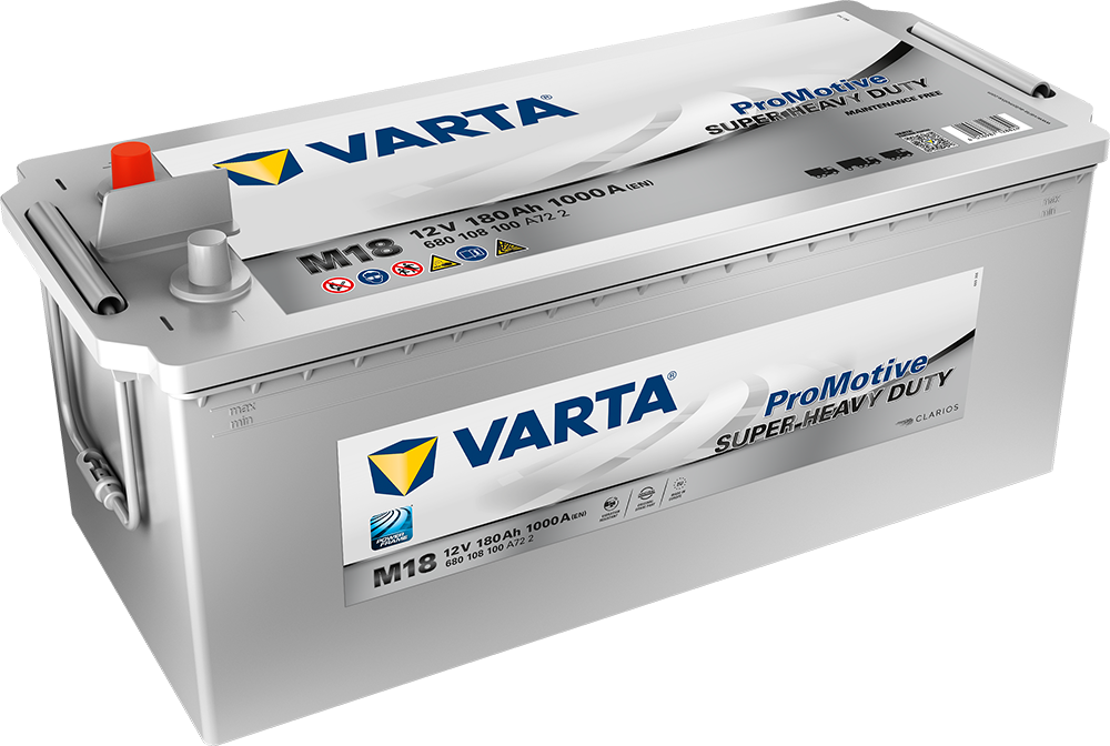 Varta Startbatteri Pro Motive Shd 12V 180Ah 1000Cca +Venstre M18 shown in product view