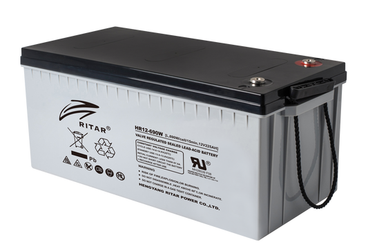 Ritar High Rate Agm Batteri 12V 210Ah C10 + Høyre shown in product view