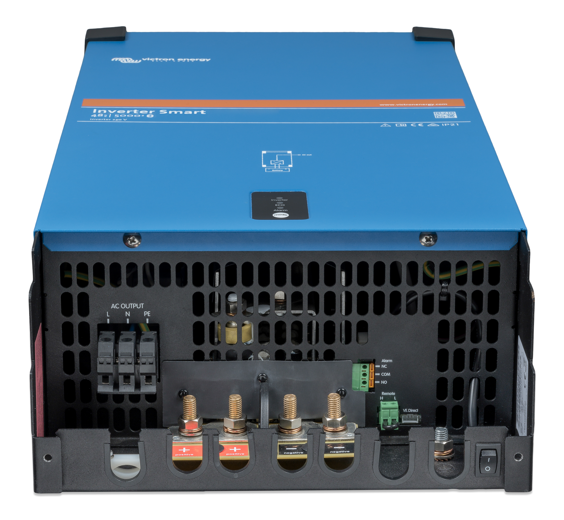 Victron Phoenix Smart 24V 5000Va Ren Sinus Inverter shown in angle view